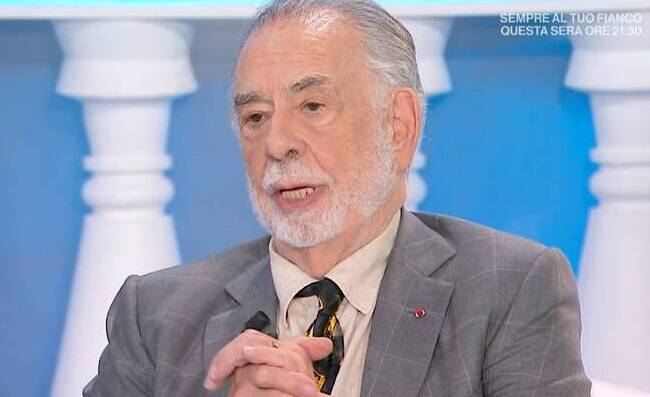 Parli un po' italiano?. Francis Ford Coppola a Mara Venier: Solo parole e canzoni napoletane