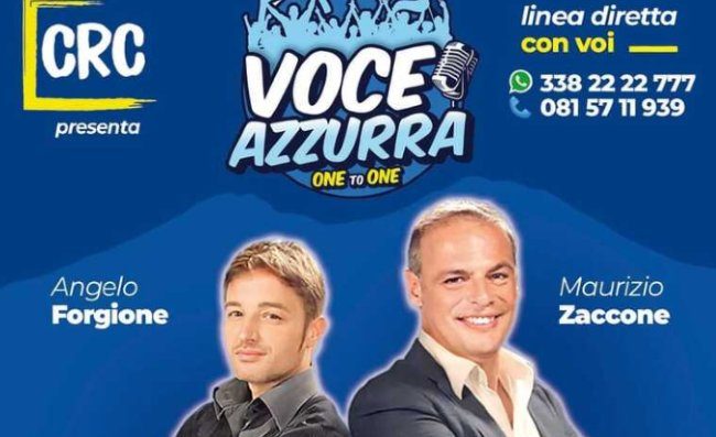 Voce Azzurra, dalle 21 il format con Forgione e Zaccone. Filo diretto con i tifosi