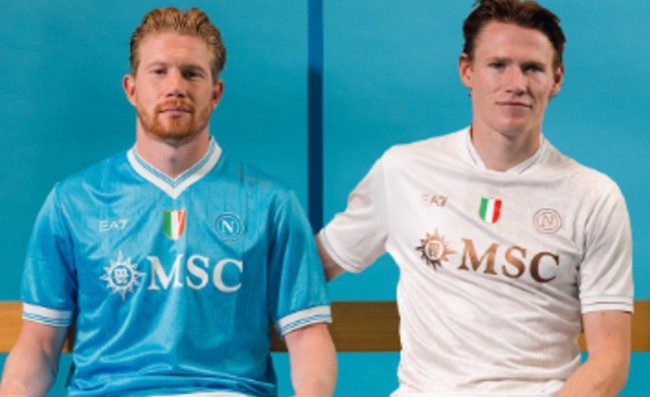 Il Napoli lancia la linea Euro, l'esordio delle maglie Champions contro il City (FOTO)