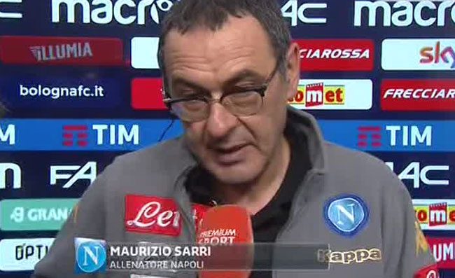 Sarri sbotta: Non ho chiesto un ca...!, Ferri seccato: Non può rispondermi così!