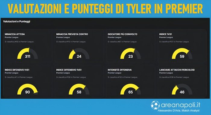 grafica adams tyler valutazioni