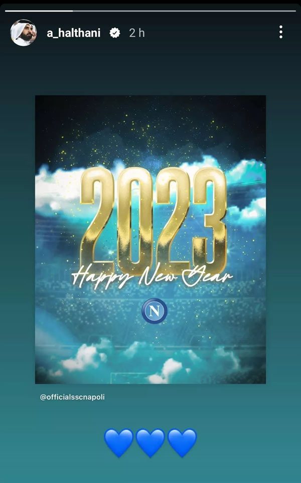 Al Thani auguri Napoli