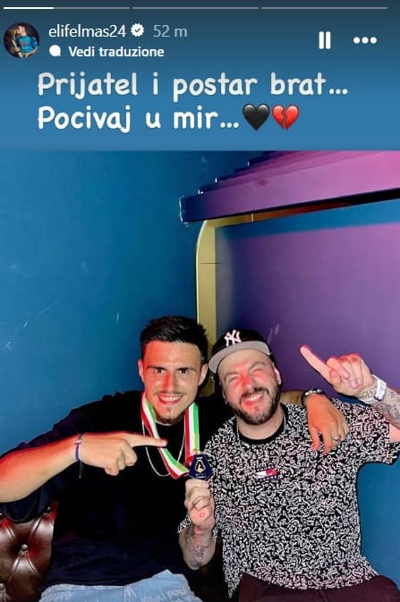 foto Elmas amico lutto