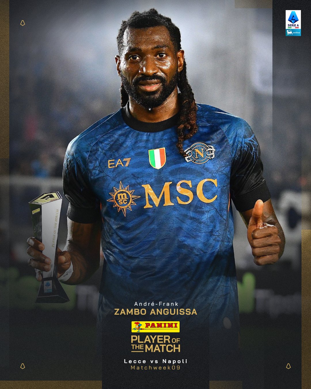 Anguissa MVP Lecce-Napoli