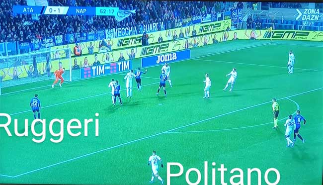 Atalanta-Napoli, analisi: azione 3