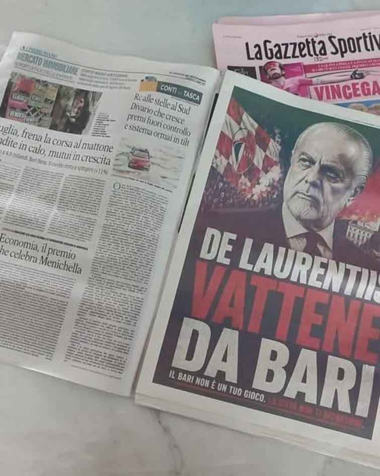 bari quotidiano de laurentiis