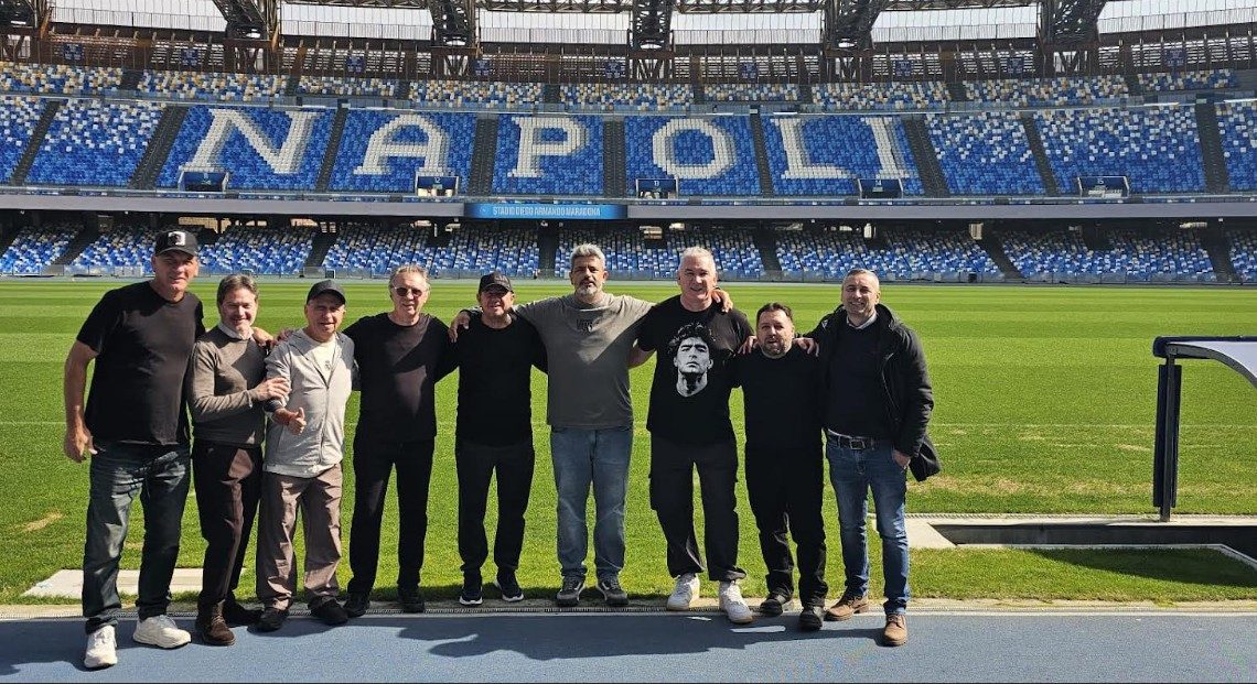 campioni olimpici argentini al Maradona