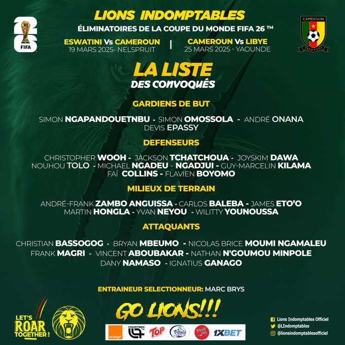 Anguissa inserito tra i convocati del Camerun