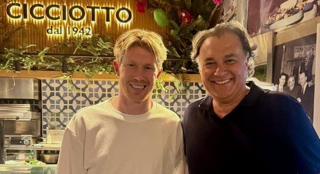Kevin De Bruyne a cena da Cicciotto