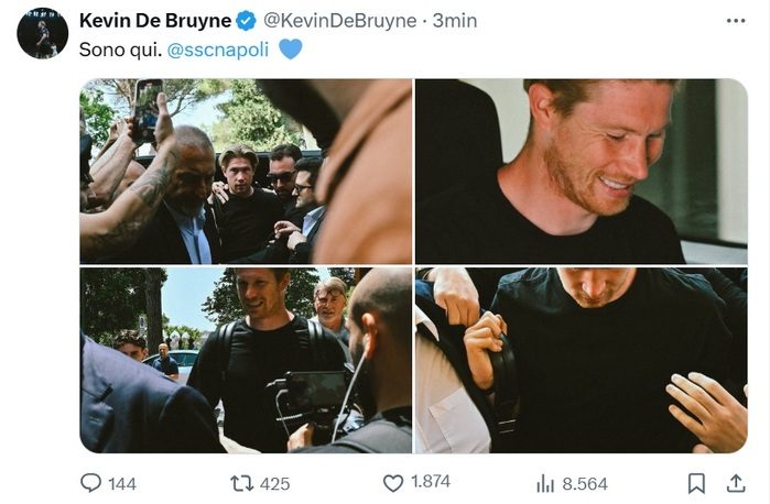 messaggio De Bruyne tifosi