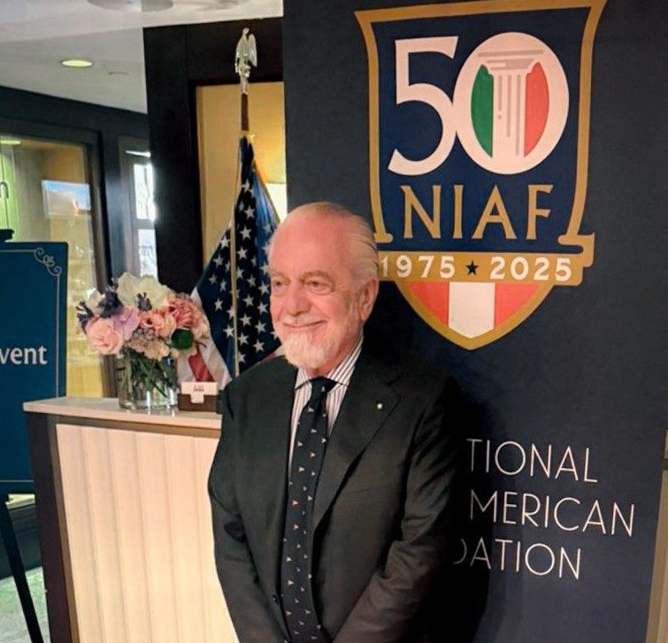 De Laurentiis in America per i 50 anni di NIAF