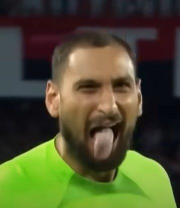 Donnarumma reazione gol Psg Juventus