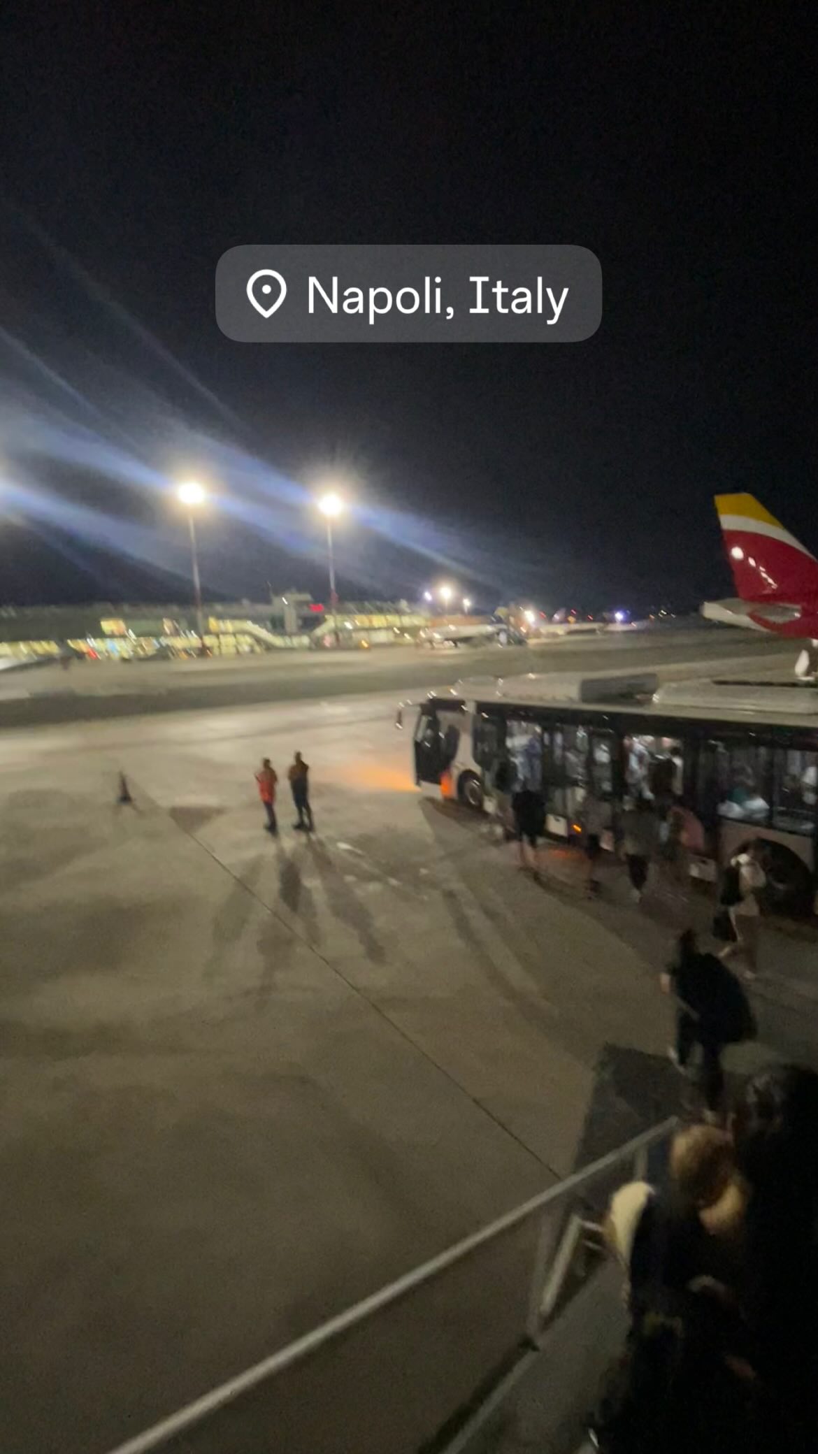 Mathias Ferrante all'aeroporto di Napoli