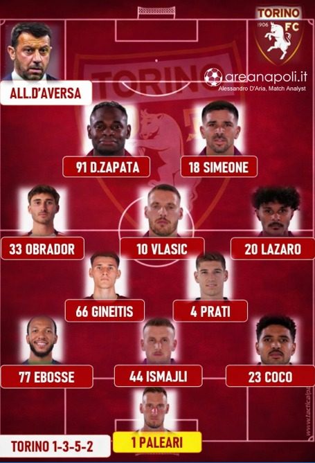 formazione torino a napoli