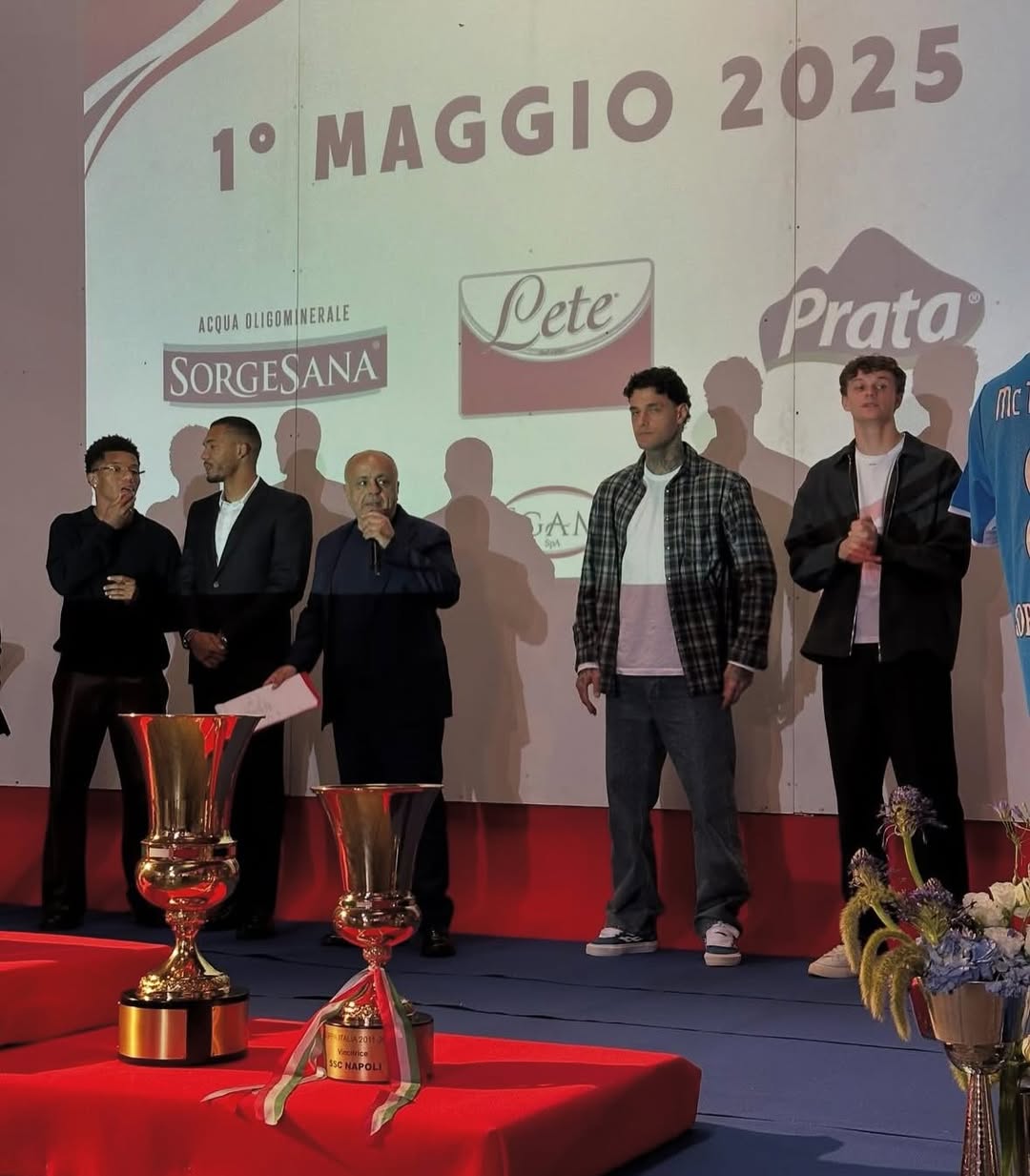 Neres, Juan Jesus, Scamacca e Scalvini all&rsquo;evento di Acqua Lete