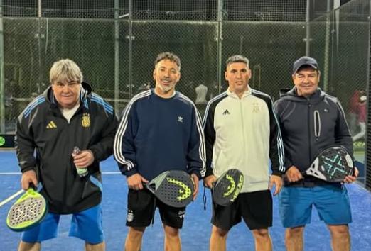 Lavezzi partita padel Napoli