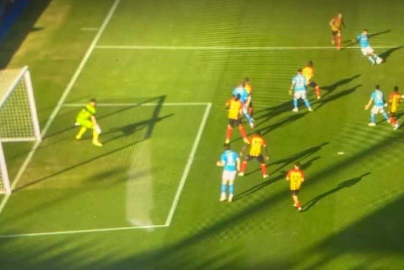 fuorigioco sospetto di Lukaku a Lecce