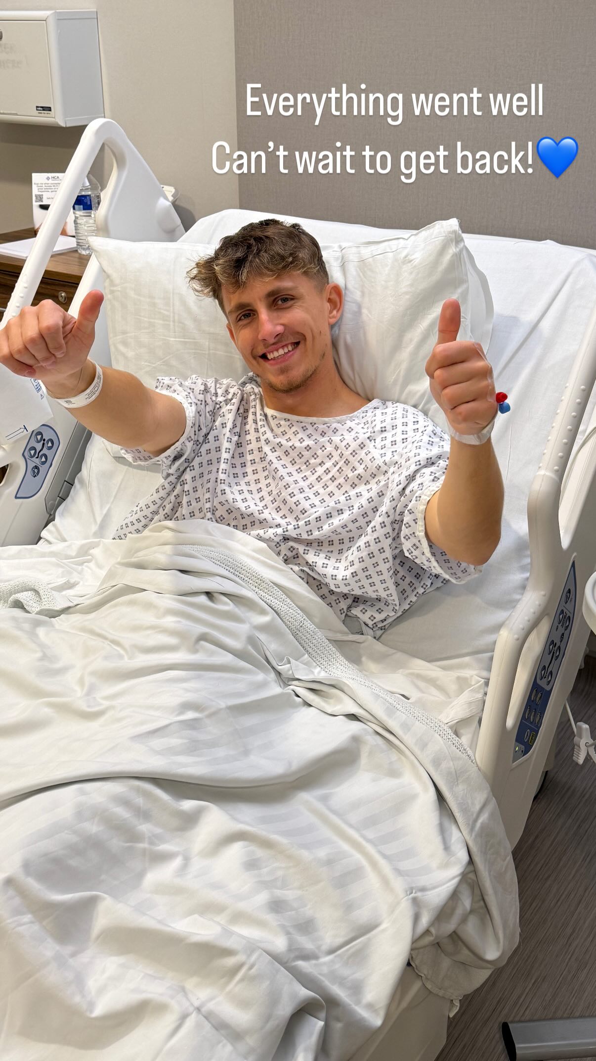 Jesper Lindstrom operato in ospedale per un'ernia