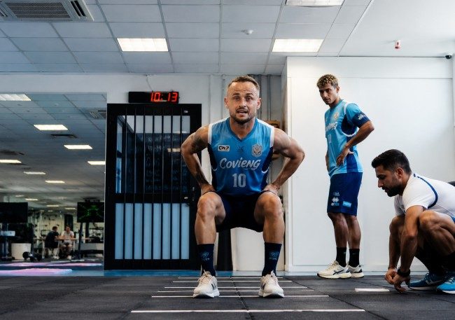 esercizi di Lobotka in palestra