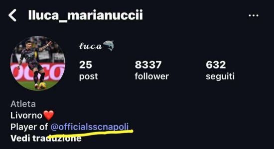 Marianucci profilo IG