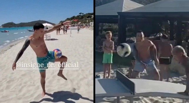 Mazzocchi con Roberto Insigne in Sardegna