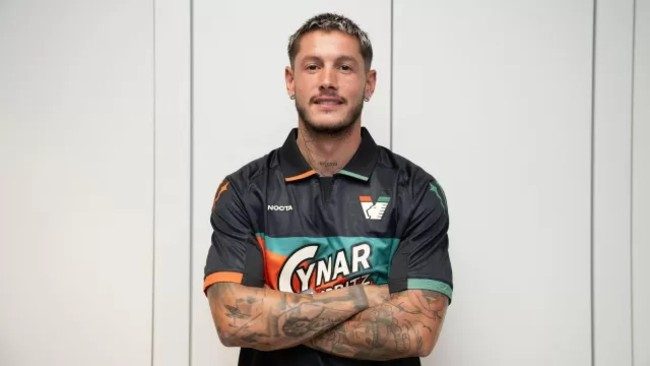 Mazzocchi con la maglia del Venezia
