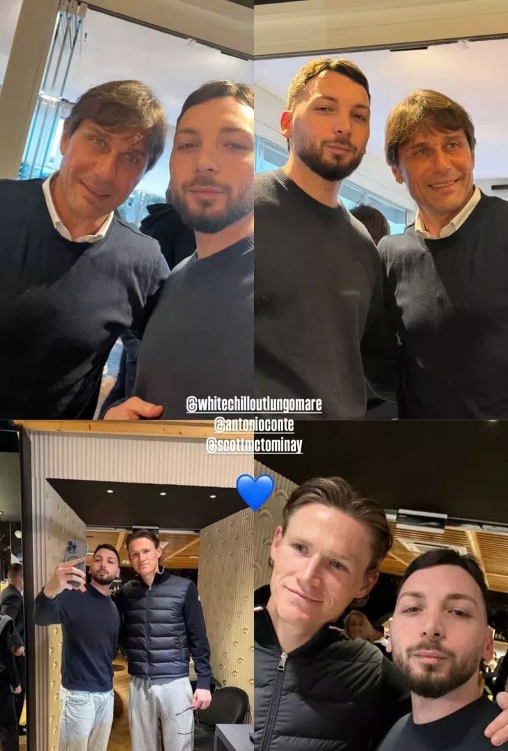 Conte a pranzo con McTominay