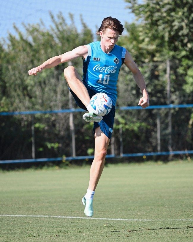 McTominay tornato in gruppo: allenamento a Castel Volturno