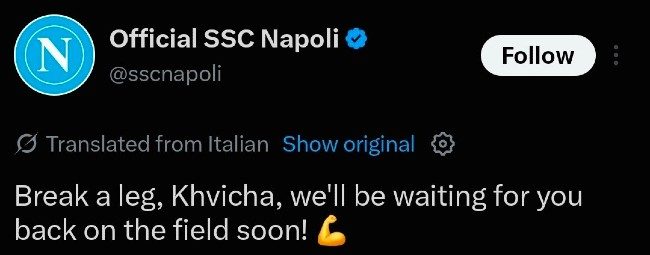 Il messaggio del Napoli per Kvara