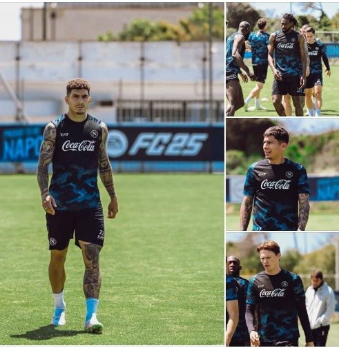 Napoli, allenamento verso il Genoa