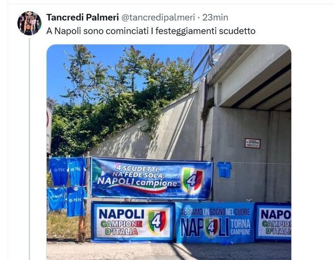 Palmeri foto Scudetto Napoli