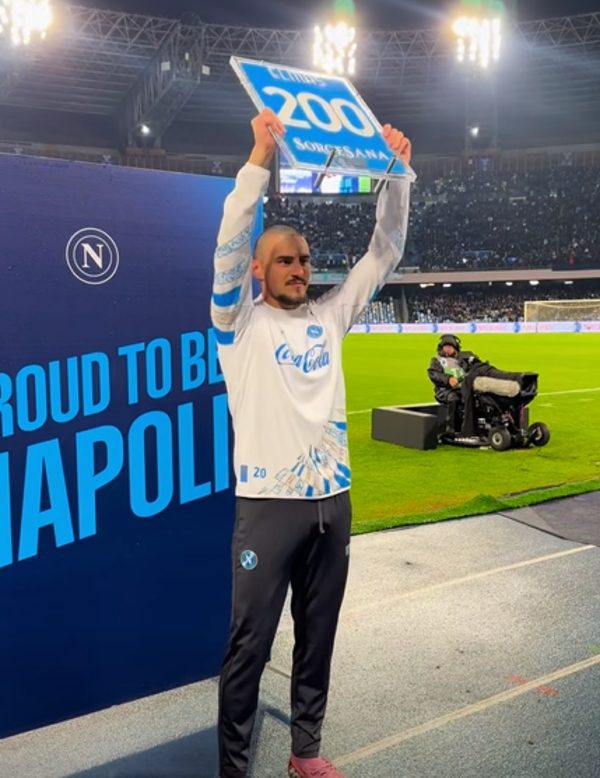 200 presenze di Elmas col Napoli