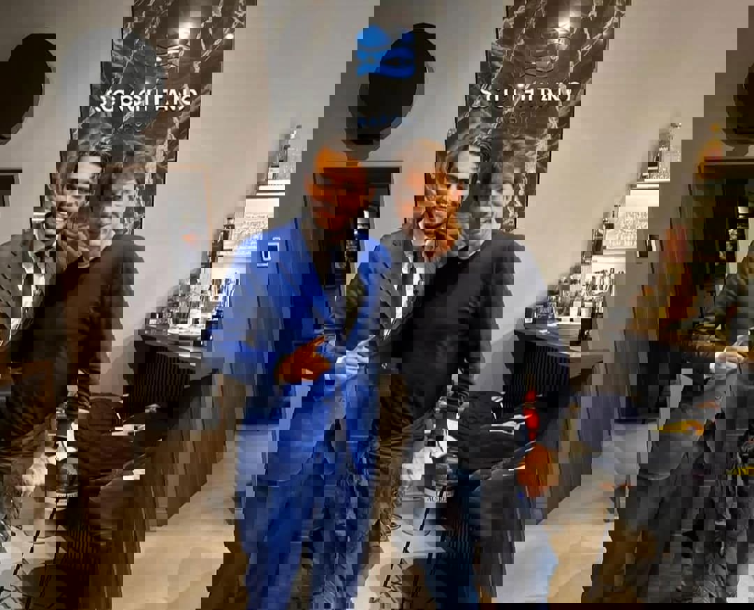 Antonio Conte al ristorante di Giuseppe Scicchitano