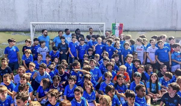 Scuola calcio figli Anguissa, Spinazzola e Juan Jesus