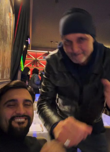 Spalletti con il figlio di Sal Da Vinci