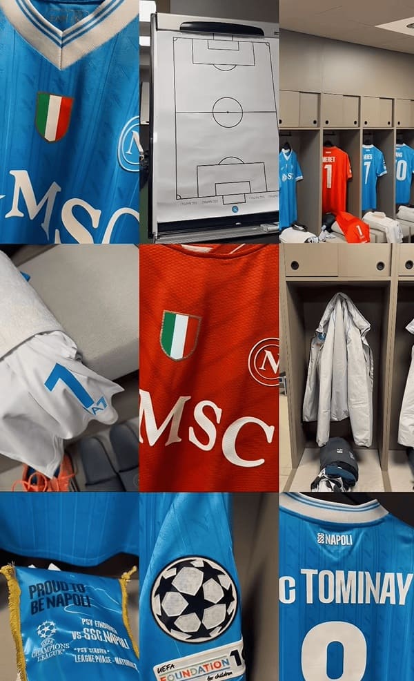 indizio spogliatoio napoli