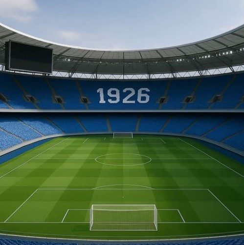 stadio Maradona senza pista d'atletica.