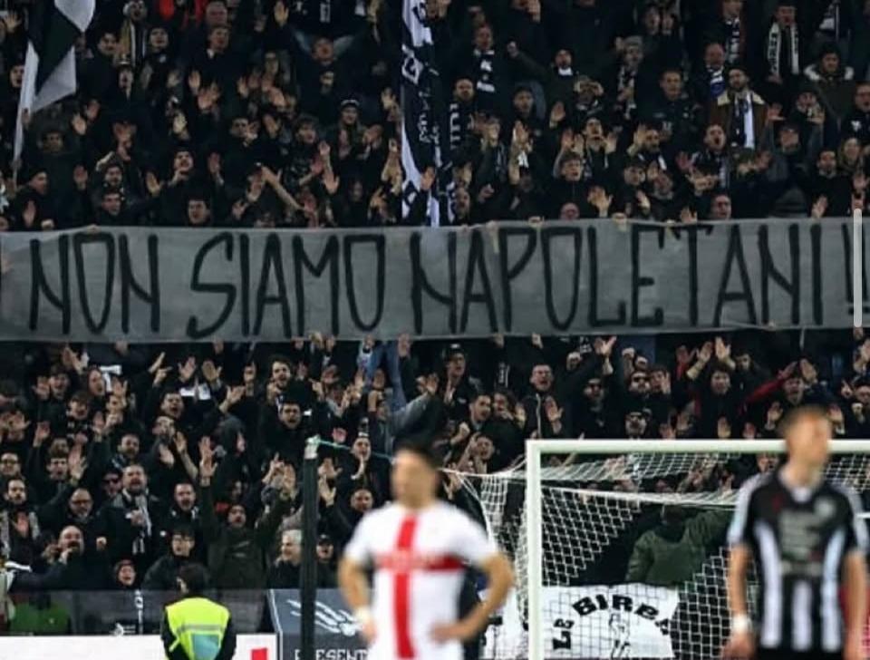 Udine, cori contro Napoli