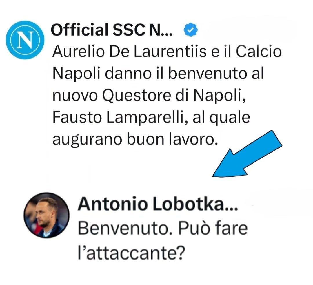 Ironia tifosi su Questore Napoli