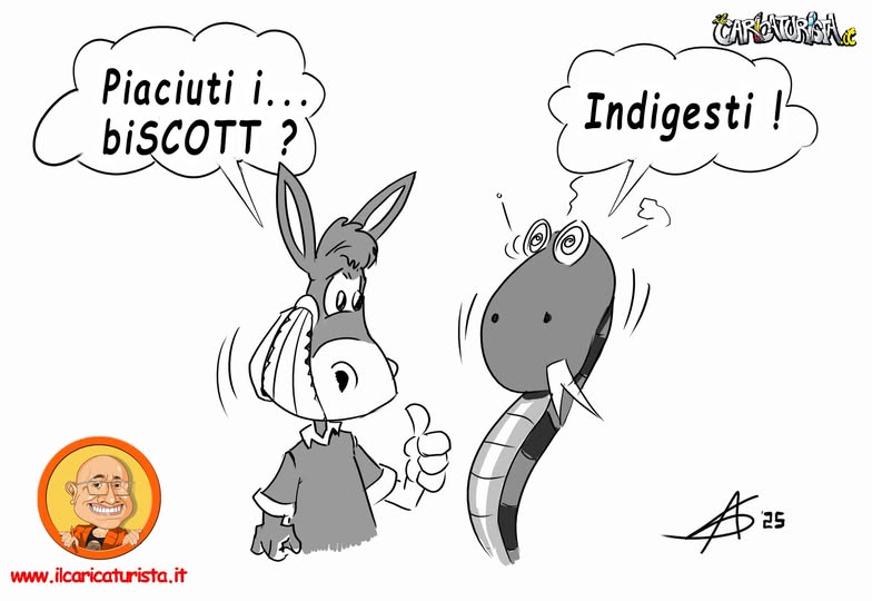 Inter-Napoli nella vignetta di Sasso