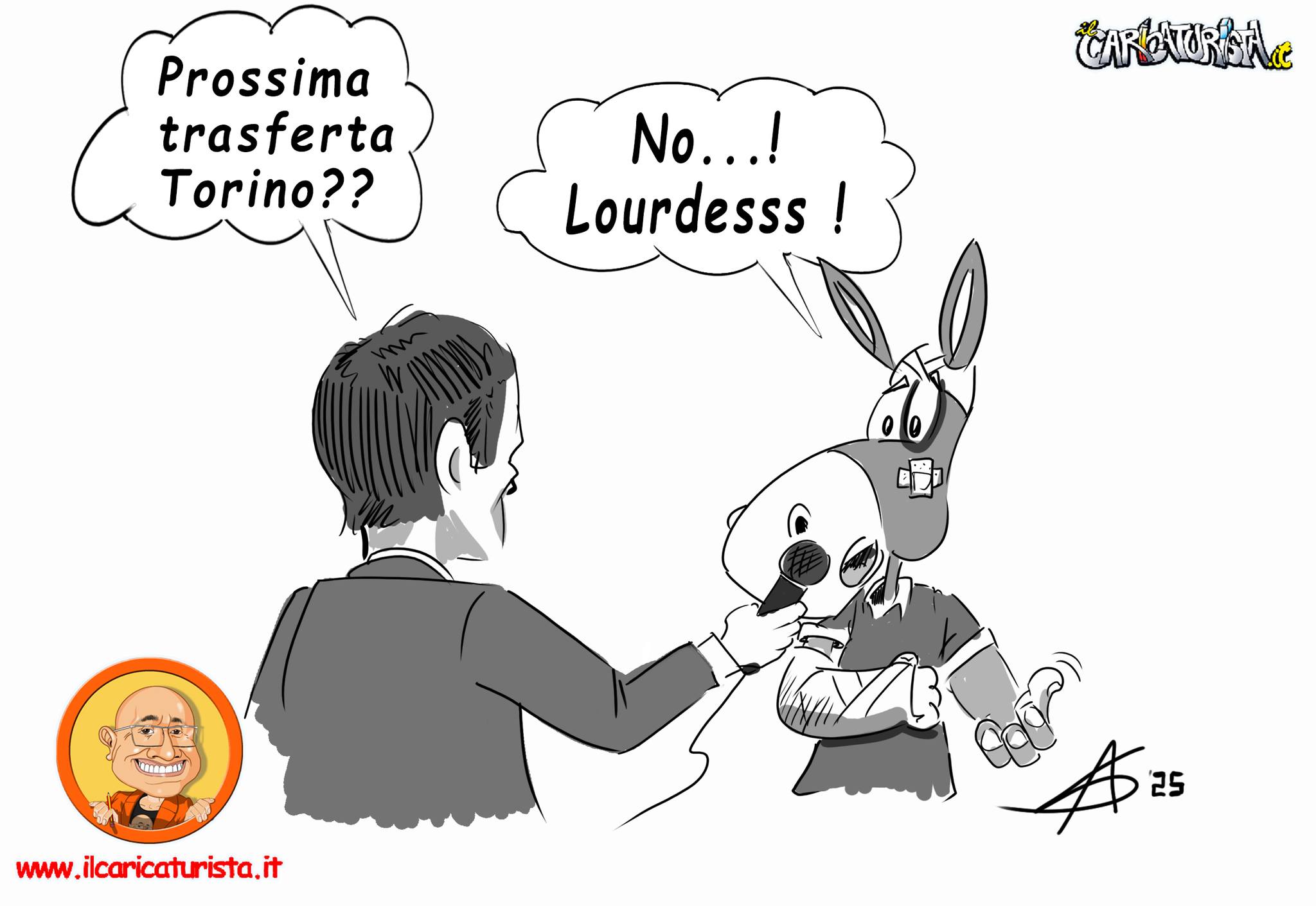 Napoli-Sassuolo, la vignetta di Sasso.