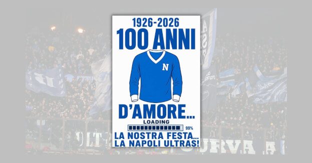 Il volantino per il Centenario del Napoli