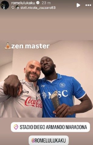 Lukaku con Nicola Zazzaro
