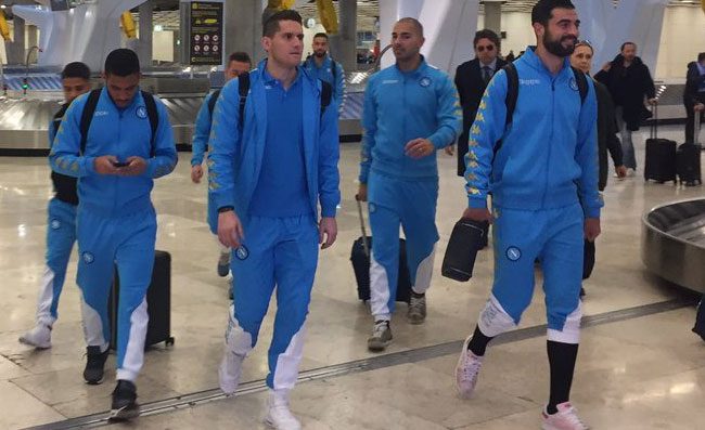 Il Napoli � arrivato a Madrid! Sorpresa per Albiol. Alle 19 inizia la conferenza stampa