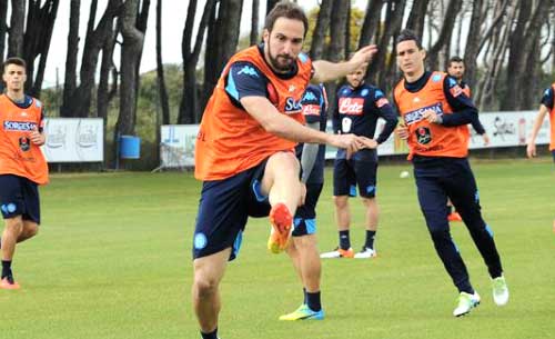 Napoli, svolto l'allenamento pomeridiano. Domani partenza per Roma