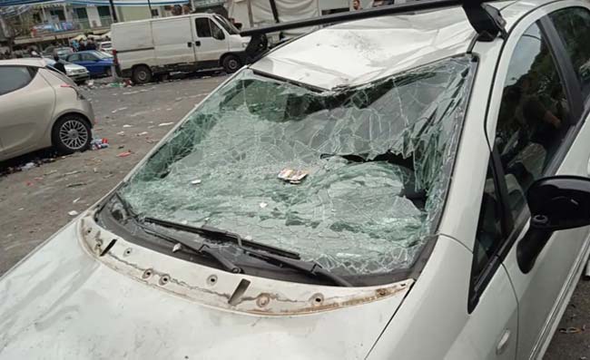 Automobili devastate fuori al Maradona: amara sorpresa per alcuni cittadini