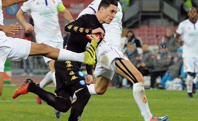 Callejon goal, Reina urla. Milik reagisce cos� in panchina. Sugli spalti la vergogna!