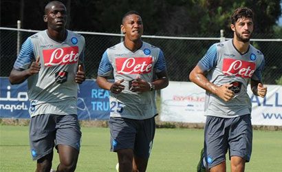 Allenamento diviso in tre fasi. Buone notizie su Ghoualm. Per Higuain circuito in palestra
