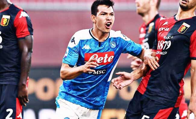 Genoa-Napoli, Lozano gol. Grande festa dei compagni di squadra! La reazione di Gattuso