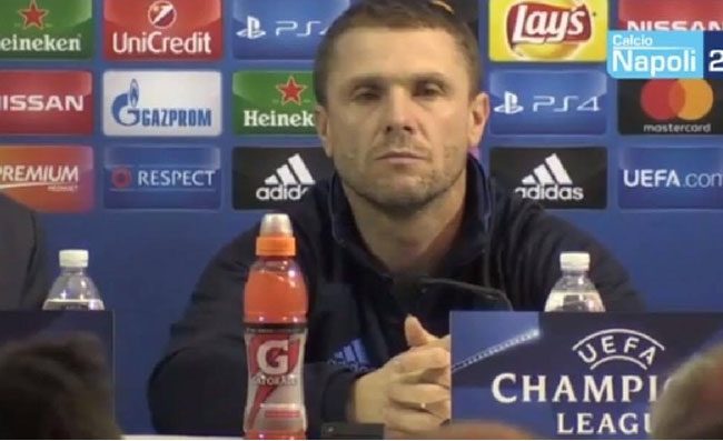 Dinamo, Rebrov: I tifosi del Napoli sono agguerriti. Rischiamo di essere puniti